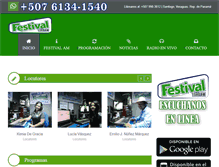 Tablet Screenshot of festival1540am.com